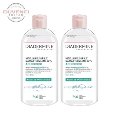 Diadermine Arındırıcı Micellar Kusursuz Makyaj Temizleme Suyu 400 ml x 2 Adet
