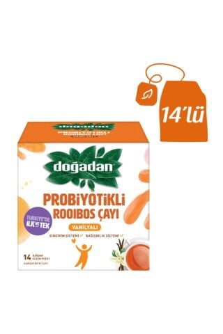 Doğadan Probiyotikli Roobios Vanilya Bardak Poşet Çay 14' lü