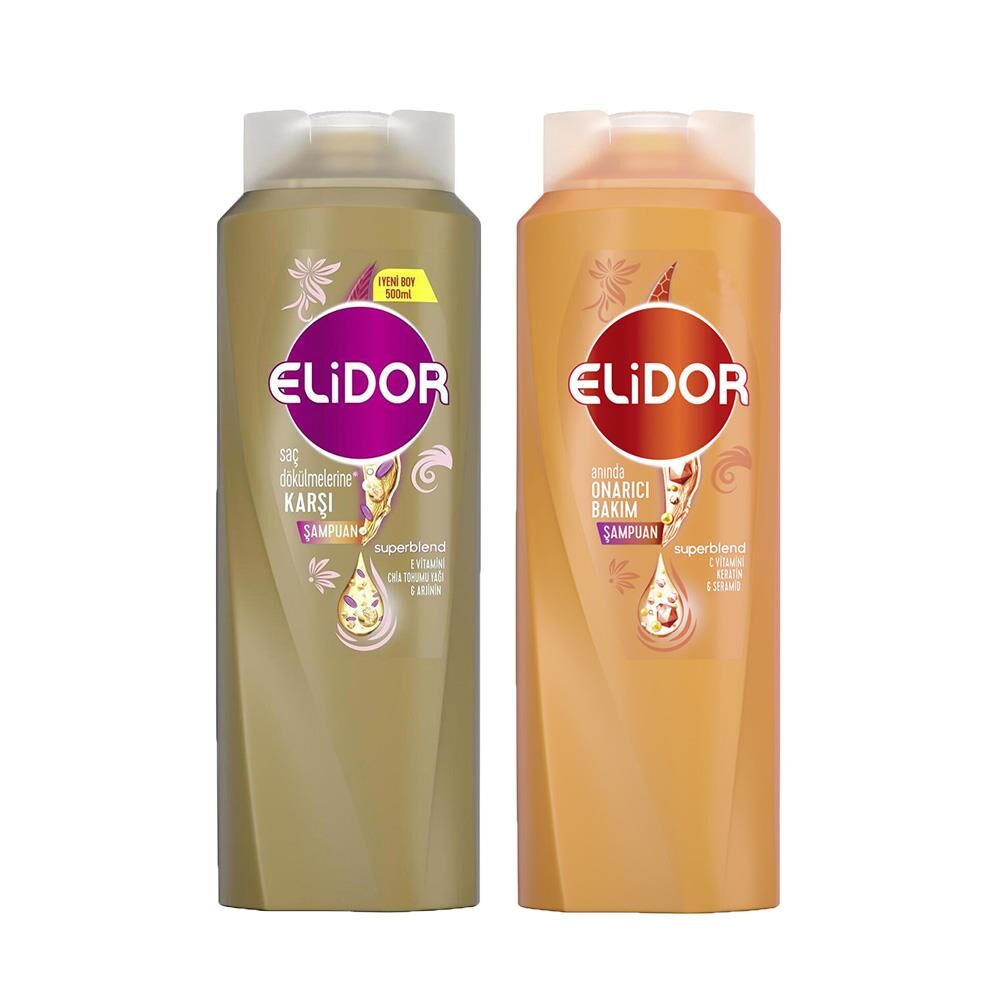 Elidor Superblend Saç Bakım Şampuanı Saç Dökülmelerine Karşı ve Anında Onarıcı Bakım
