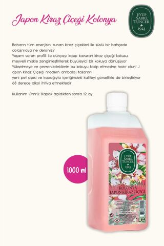 Japon Kiraz Çiçeği Eyüp Sabri Sıvı Sabun 500ml ve 1500ml, Kolonya 1lt ve Rosie Pamuk