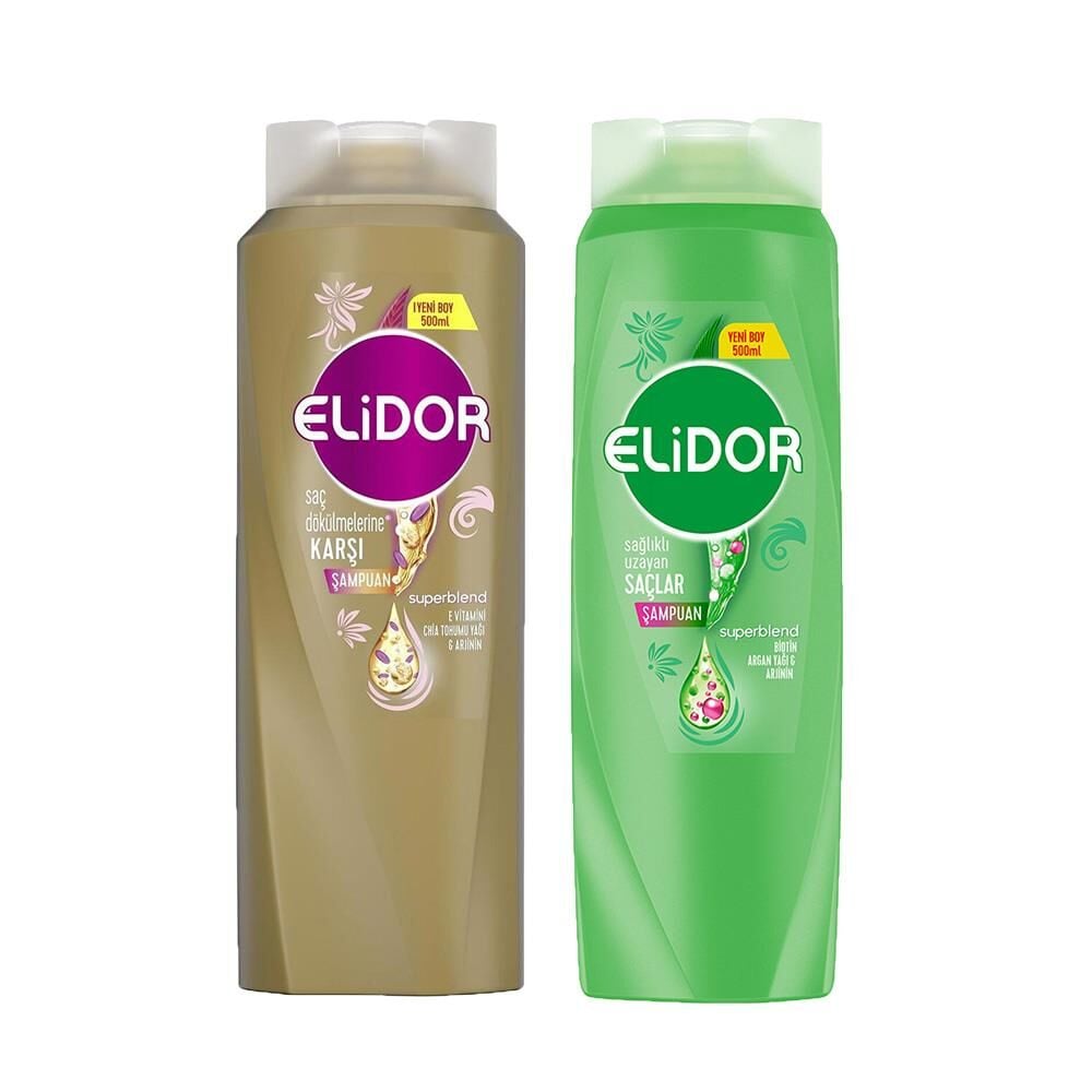 Elidor Superblend Saç Bakım Şampuanı Saç Dökülmelerine Karşı ve Sağlıklı Uzayan Saçlar Biotin