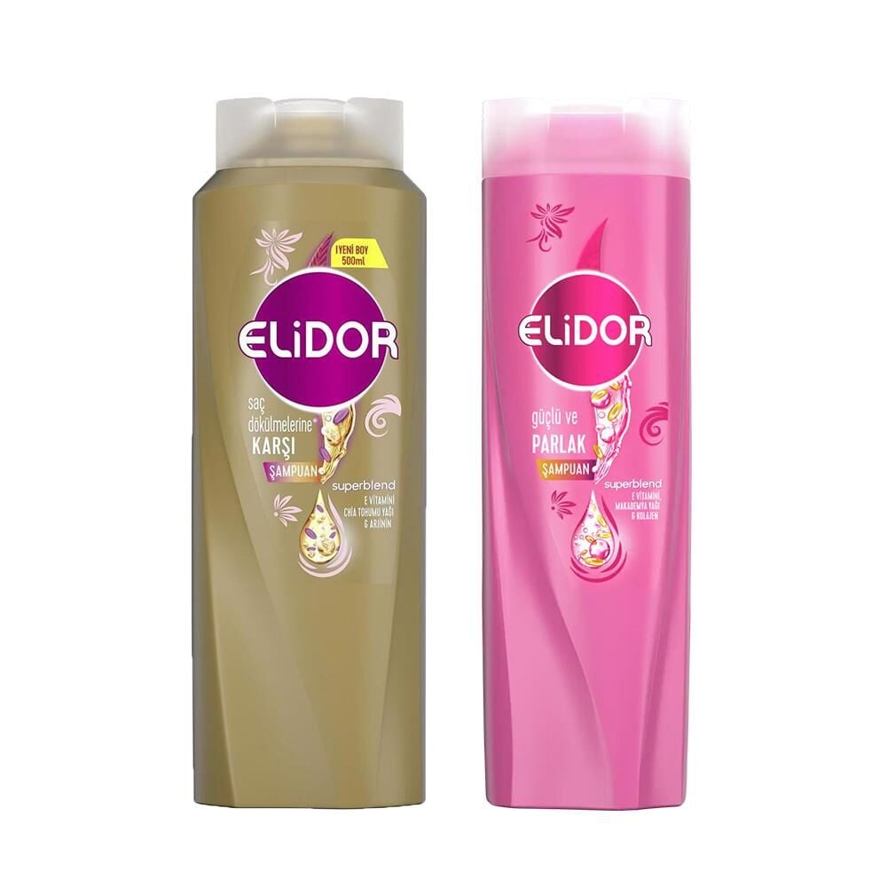 Elidor Superblend Saç Bakım Şampuanı Saç Dökülmelerine Karşı ve Güçlü Parlak