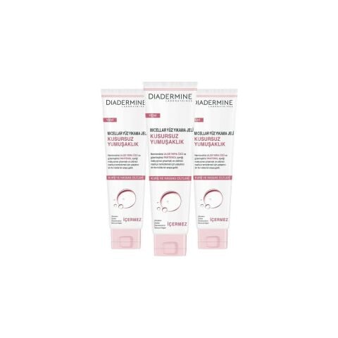 Diadermine Micellar Yüz Yıkama Jeli Kusursuz Yumuşaklık 150 ml x 3 Adet