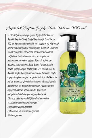 Ayvalık Zeytin Çiçeği Sıvı Sabun 500 ML 5 Al 4 Öde ve Rosie Pamuk