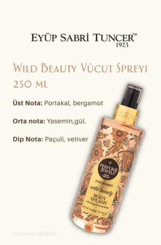 Vücut Spreyi Wild Beauty, Summer Dream Krem, Frambuaz Tonik ve Şampuan ve Rosie