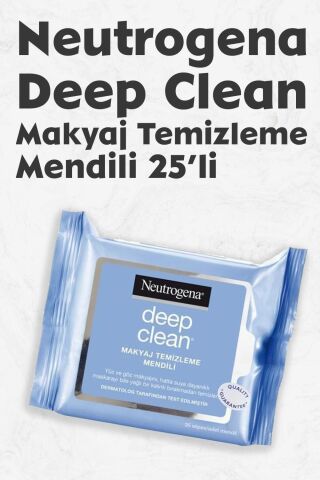 Neutrogena Deep Clean Makyaj Temizleme Mendili 25' li