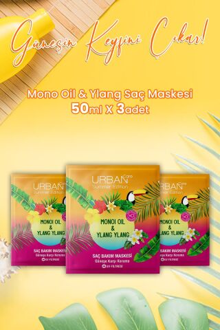 Urban Care Monoi Oil & Ylang Saç Maskesi 50 ml x 3 Adet