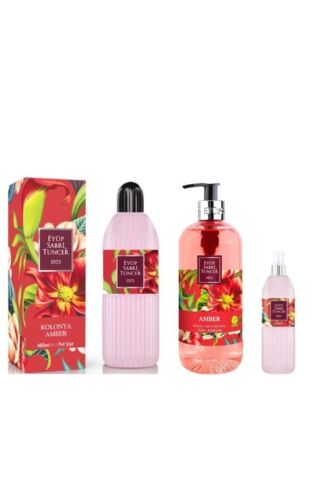 Amber Kokusu 2 Adet Kolonya Ve Sabun Eyüp Sabri Tuncer 3'lü Set