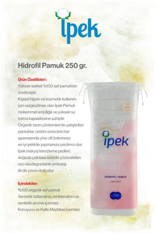 İpek 9'lu Hidrofil Pamuk 250 gr. ve Rosie