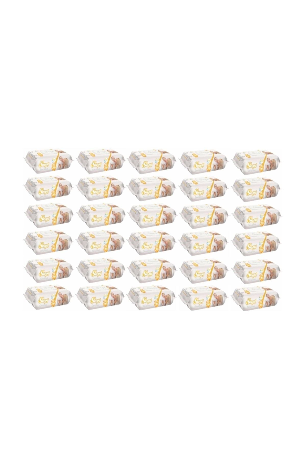 Islak Havlu 90 Yaprak 30'lu Set Sensitive Plastik Kapaklı