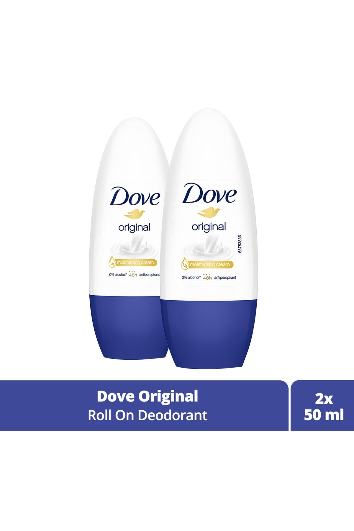 Dove Original Kadın Roll-On 50 ml x 2