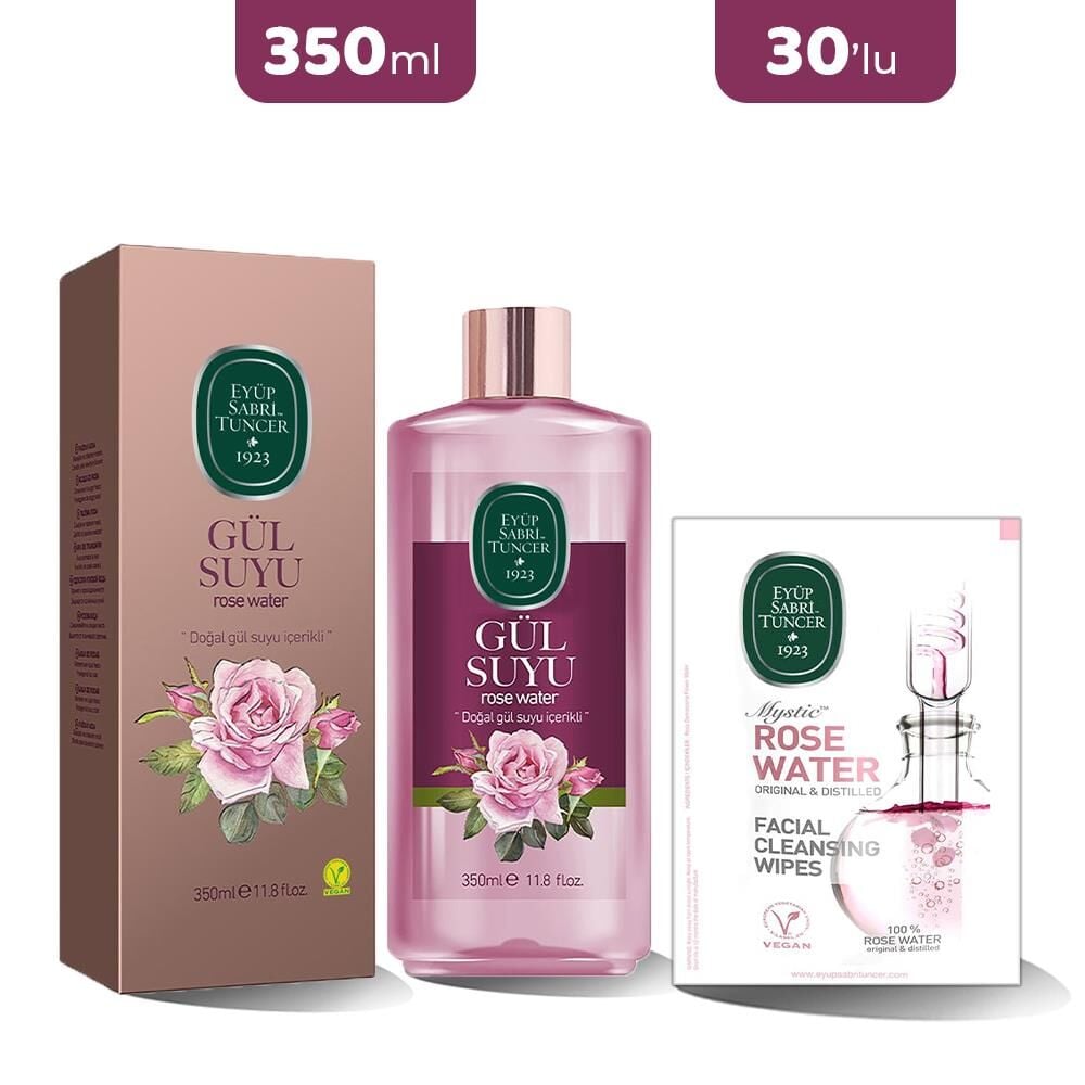 Eyüp Sabri Tuncer Gül Suyu ve Gül Suyu Temizleme Mendili