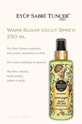 Vücut Spreyi Warm Sugar, The Adventure Krem, Frambuaz Şampuan veTonik ve Rosie