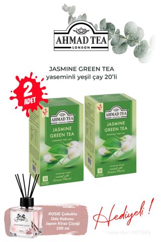 2 paket Yasemin Aromalı Yeşil Çay 20’li ve Oda Kokusu