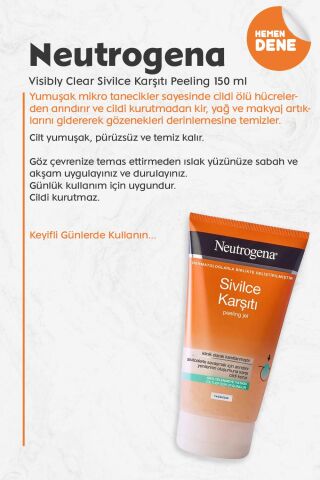 Neutrogena Visibly Clear Sivilce Karşıtı Peeling 150 ml