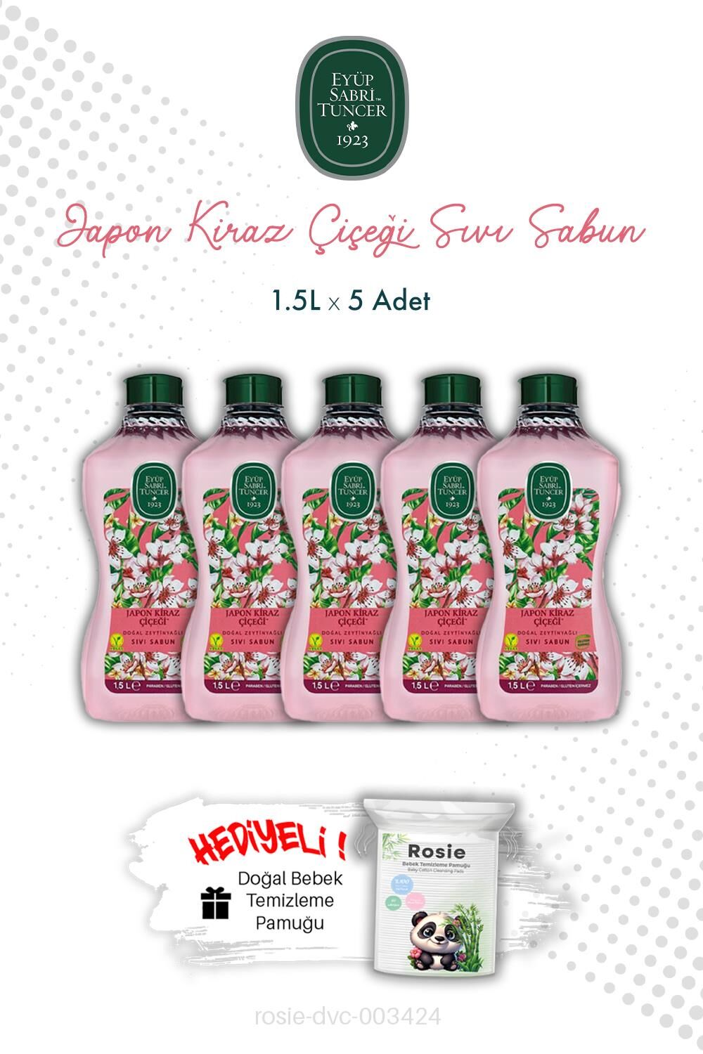 Japon Kiraz Çiçeği X5 1.5L Sıvı Sabun Eyüp Sabri Tuncer ve ROSIE