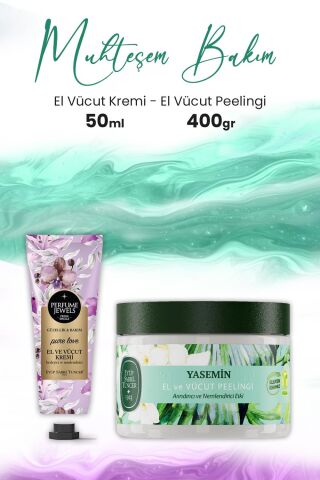 Eyüp Sabri Tuncer El Vücut Peelingi Yasemin 400 gr ve Pure Love El Vücut Kremi 50 ml Tüp
