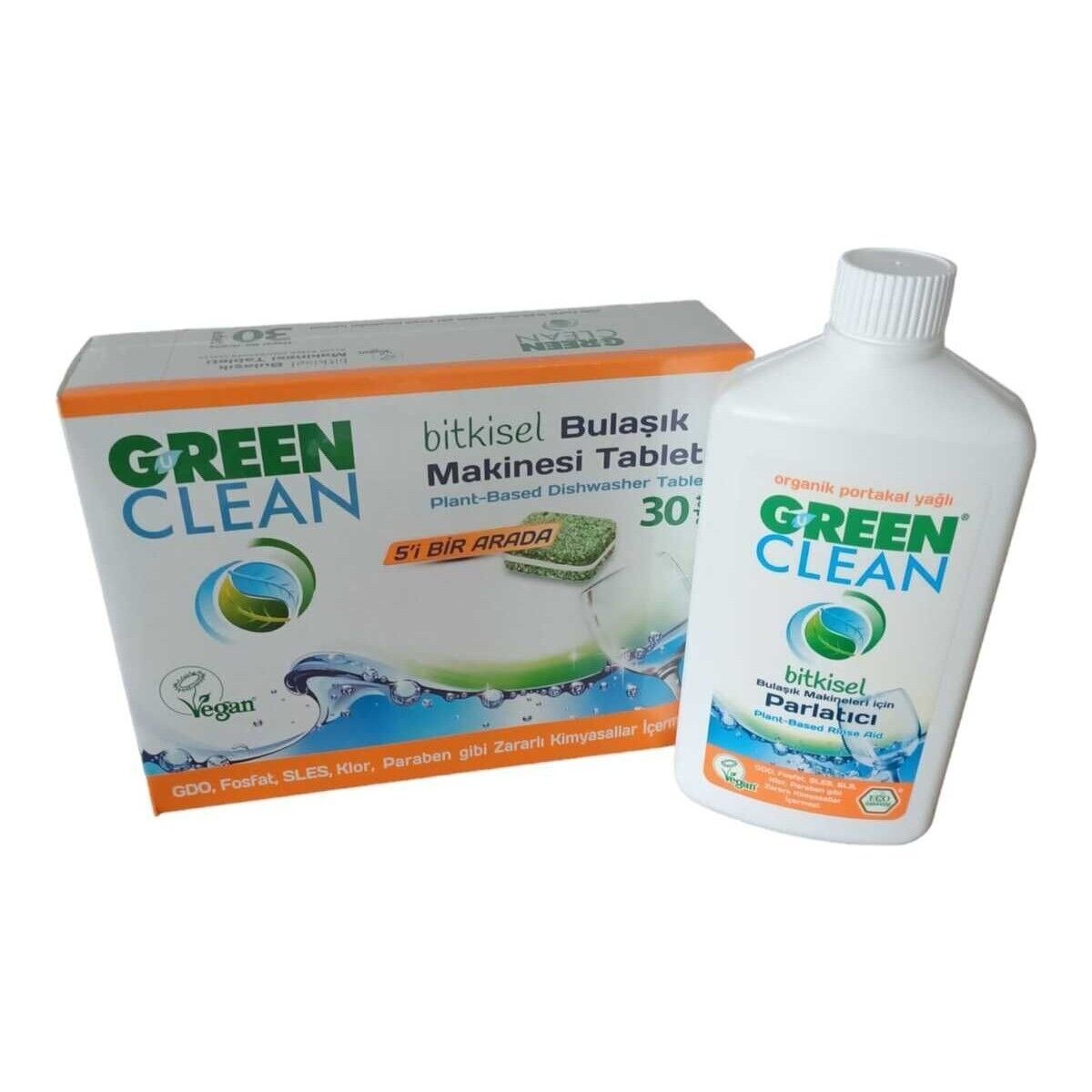 Green Clean Green Clean Bulaşık Makinesi Tableti 30 Adet+Parlatıcı 500 ml