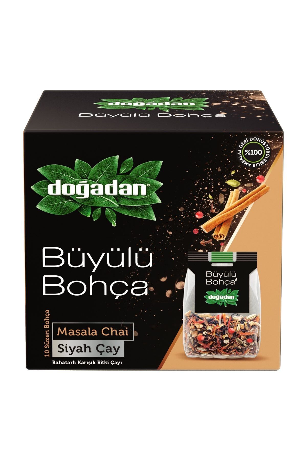 Doğadan Büyülü Bohça Masala Chai 10'lu 22 G
