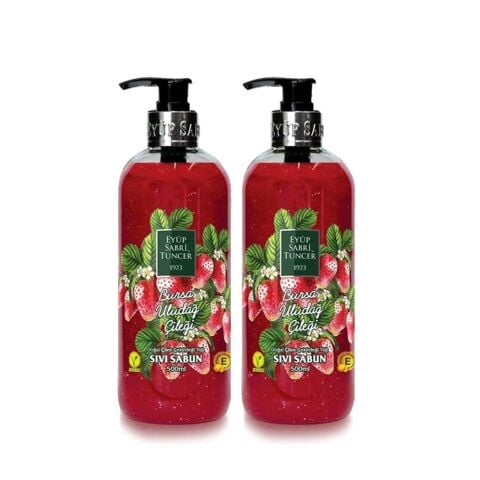 Eyüp Sabri Tuncer Bursa Uludağ Çileği Sıvı Sabun 500 ml x 2 Adet