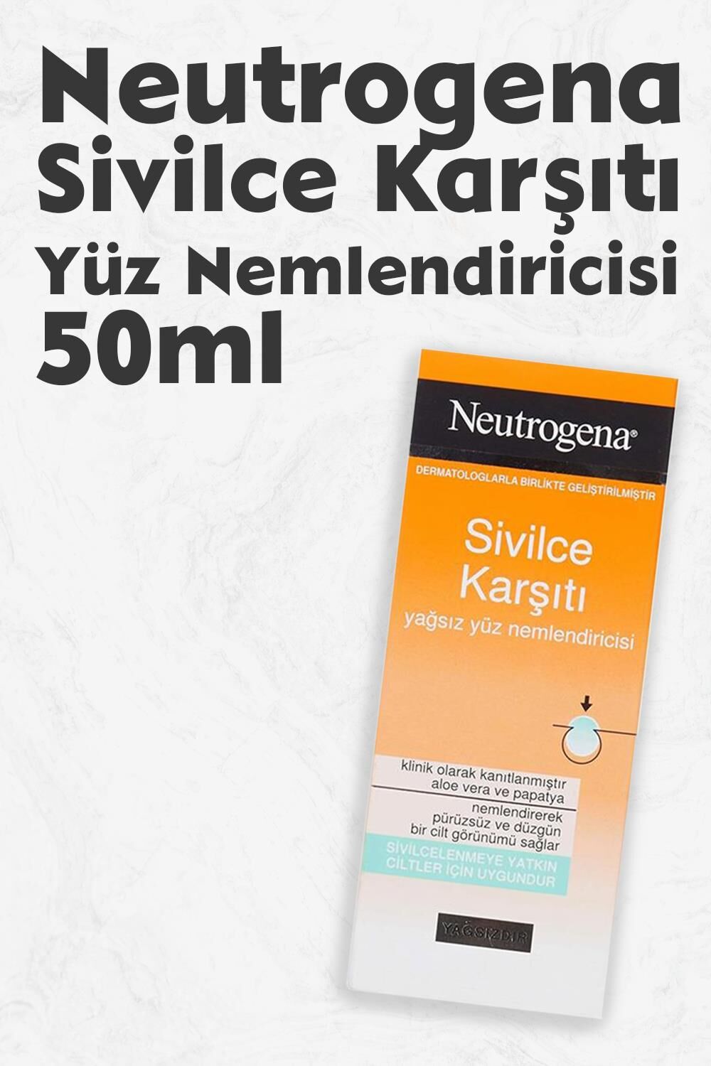 Neutrogena Sivilce Karşıtı Yağsız Yüz Nemlendiricisi 50 ml