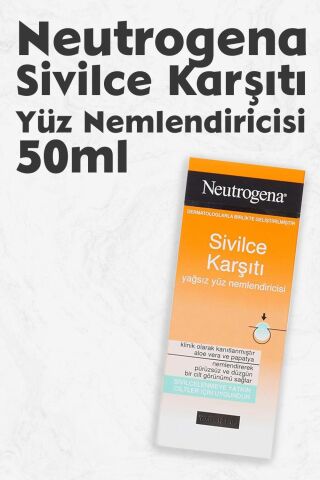 Neutrogena Sivilce Karşıtı Yağsız Yüz Nemlendiricisi 50 ml
