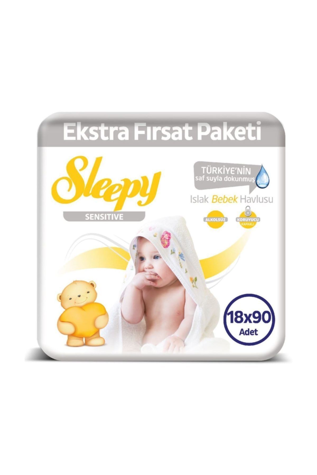 Sleepy Sensitive Islak Mendil 18 Adet x 90'lı