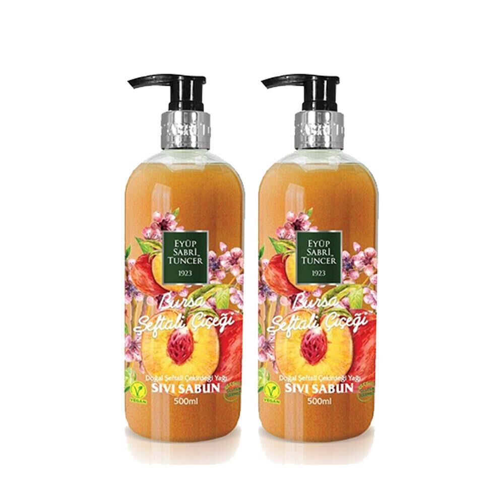 Eyüp Sabri Tuncer Bursa Şeftali Çiçeği Sıvı Sabun 500 ml x 2 Adet