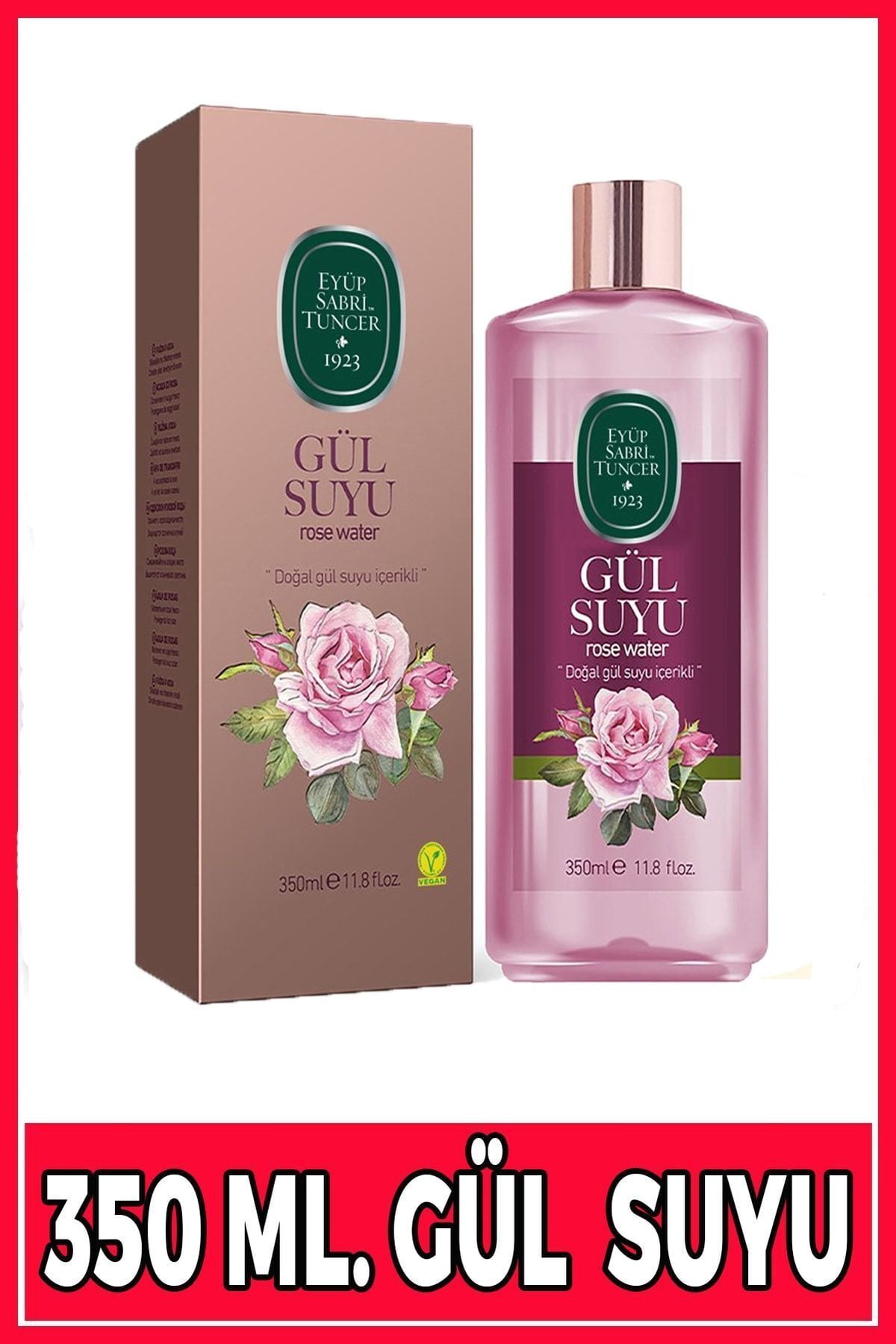 Eyüp Sabri Tuncer Doğal 350ml Saf Gülsuyu