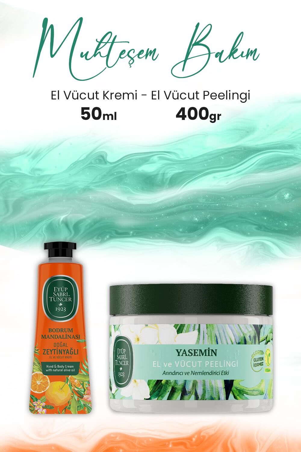 Eyüp Sabri Tuncer Yasemin El Vücut Peelingi 400 gr ve Bodrum Mandalinası El ve Vücut Kremi 50 ml