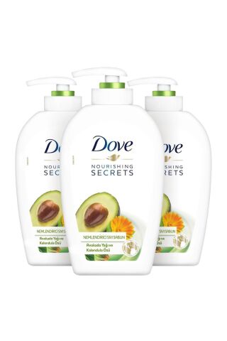 Dove Avokado Yağı ve Kalendula Özlü Nemlendiricili Sıvı Sabun 500 ml x 3