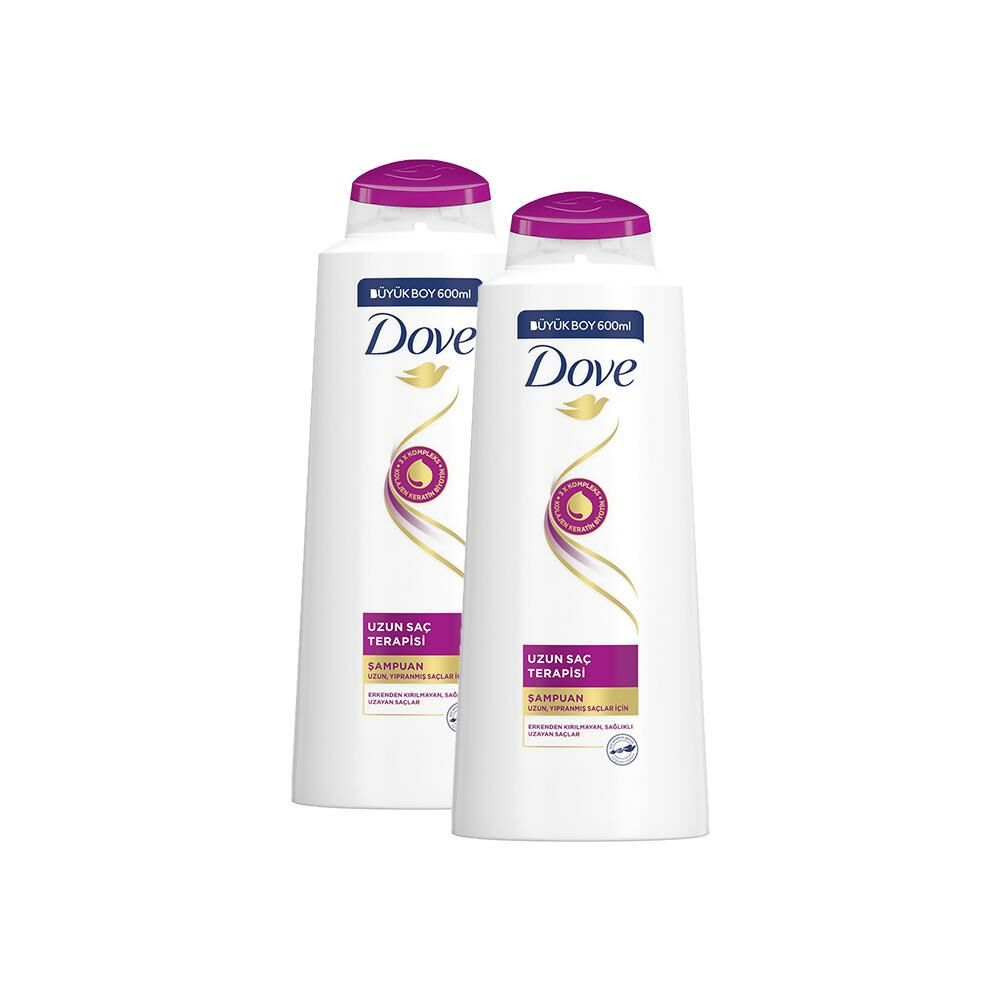 Dove Şampuan Uzun Saç Terapisi 600 ml x 2