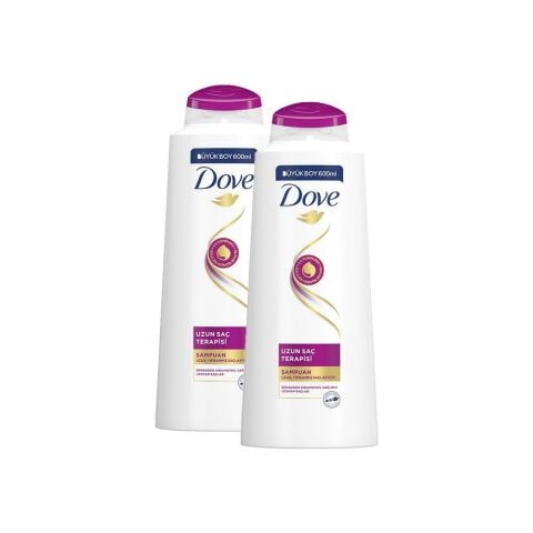 Dove Şampuan Uzun Saç Terapisi 600 ml x 2
