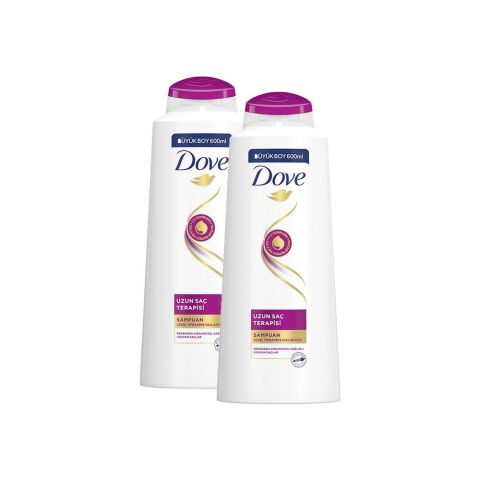 Dove Şampuan Uzun Saç Terapisi 600 ml x 2