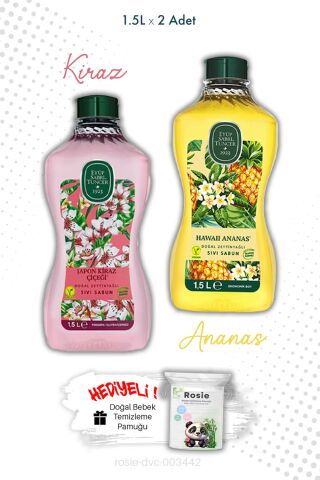 Hawaii Ananas ve Japon Kiraz Çiçeği Sabun 1.5L  Eyüp Sabri Tuncer ve ROSIE