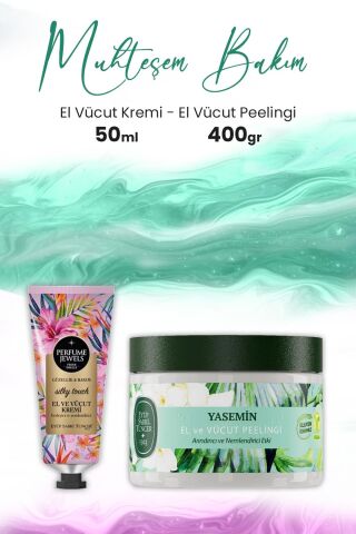 Eyüp Sabri Tuncer Yasemin El Vücut Peeling 400 gr ve Pj Silky Touch Tüp 50 ml
