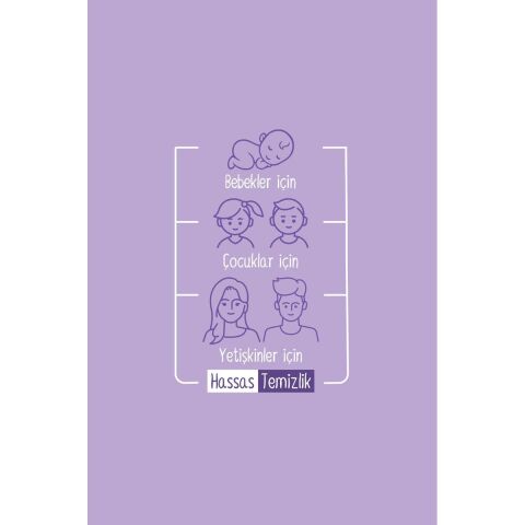 25'li Sleepy Herbal Kişisel Bakım Havlusu 100'lü ve Rosie