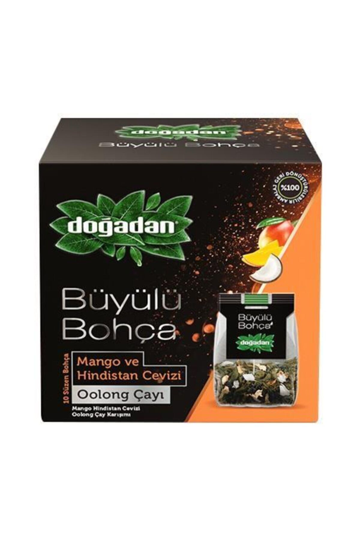 Doğadan Büyülü Bohça Oolong Çayı Mango ve Hindistan Cevizi