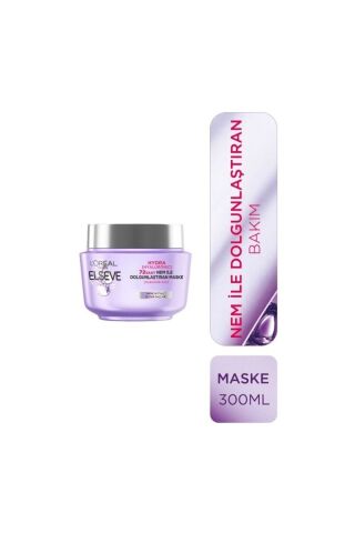 Elseve Loreal Paris Hydra Hyaluronic 72 Saat Nem Ile Dolgunlaştıran Maske 300 Ml