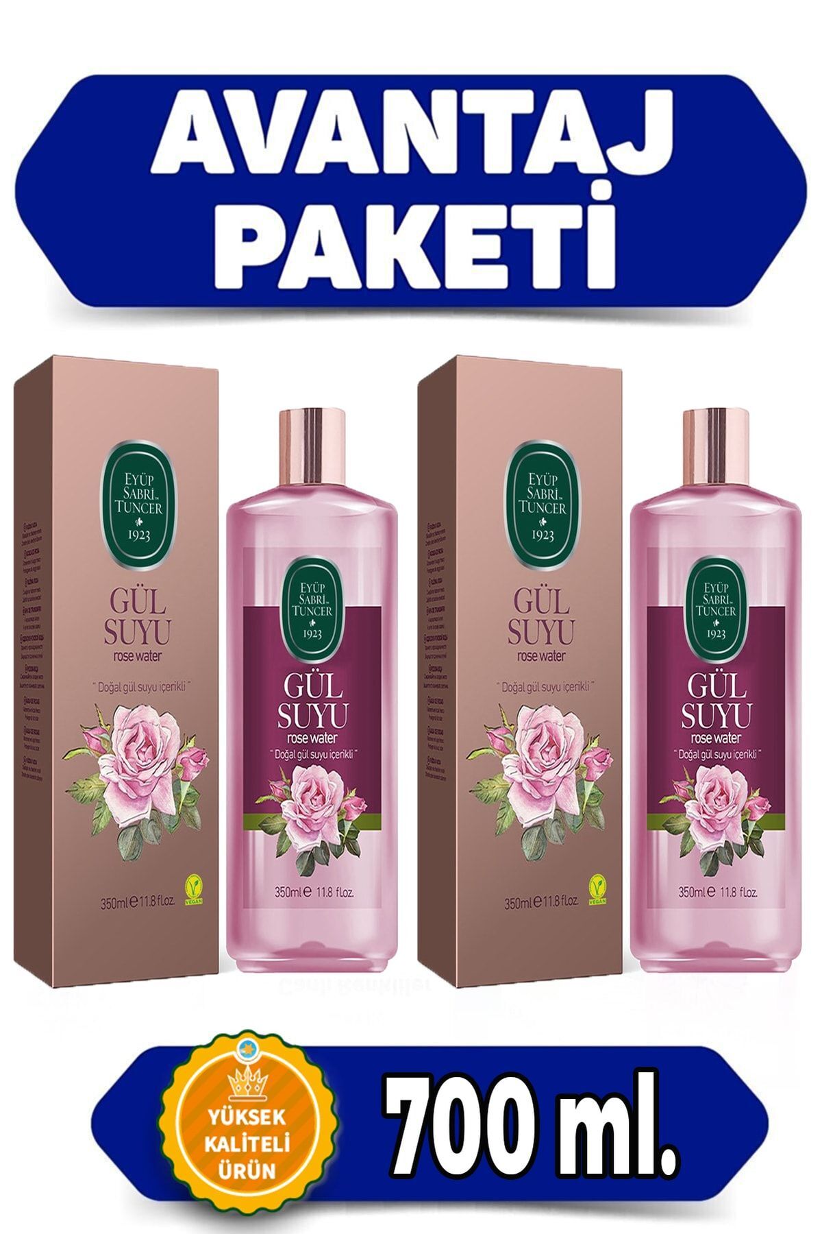 Eyüp Sabri Tuncer 2 Adet Doğal Gülsuyu 700ml