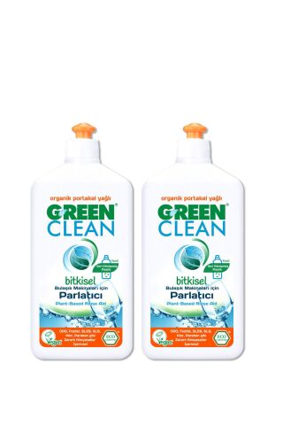 Green Clean Organik Portakal Yağlı Bitkisel Bulaşık Makinesi Parlatıcı 500 ml 2'li