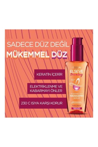 Elseve Saç Serum ve Yağı L'oréal Paris Dream Long Mükemmel Düz Pürüzsüzleştirici Serum 835Qseri