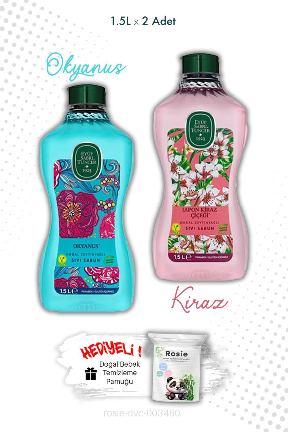 Okyanus ve Japon Kiraz Çiçeği Sabun 1.5L  Eyüp Sabri Tuncer ve ROSIE