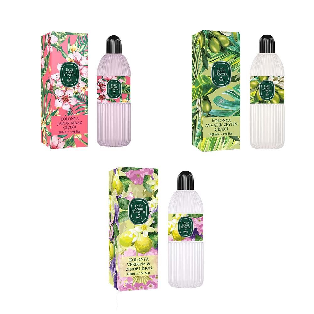 Eyüp Sabri Tuncer Kolonya Verbena & Zinde Limon, Japon Kiraz Çiçeği ve Ayvalık Zeytin Çiçeği