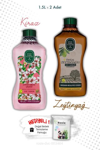Zeytinyağlı ve Japon Kiraz Çiçeği Sabun 1.5L  Eyüp Sabri Tuncer ve ROSIE