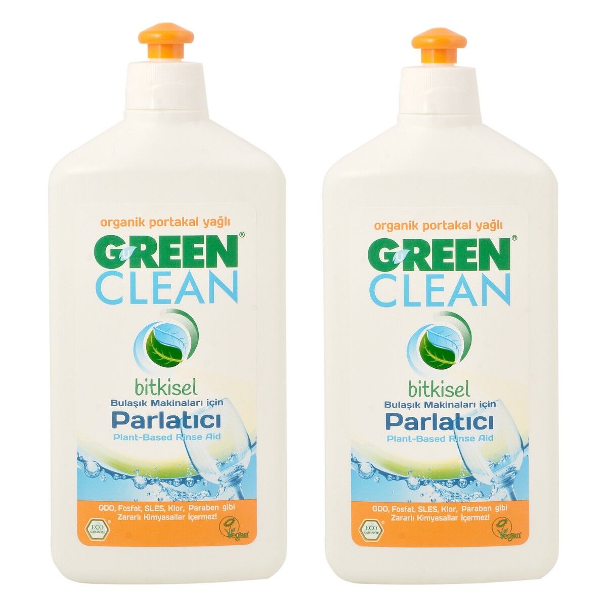 Green Clean Bitkisel Bulaşık Makinesi Parlatıcı 500 ml - 2 Adet