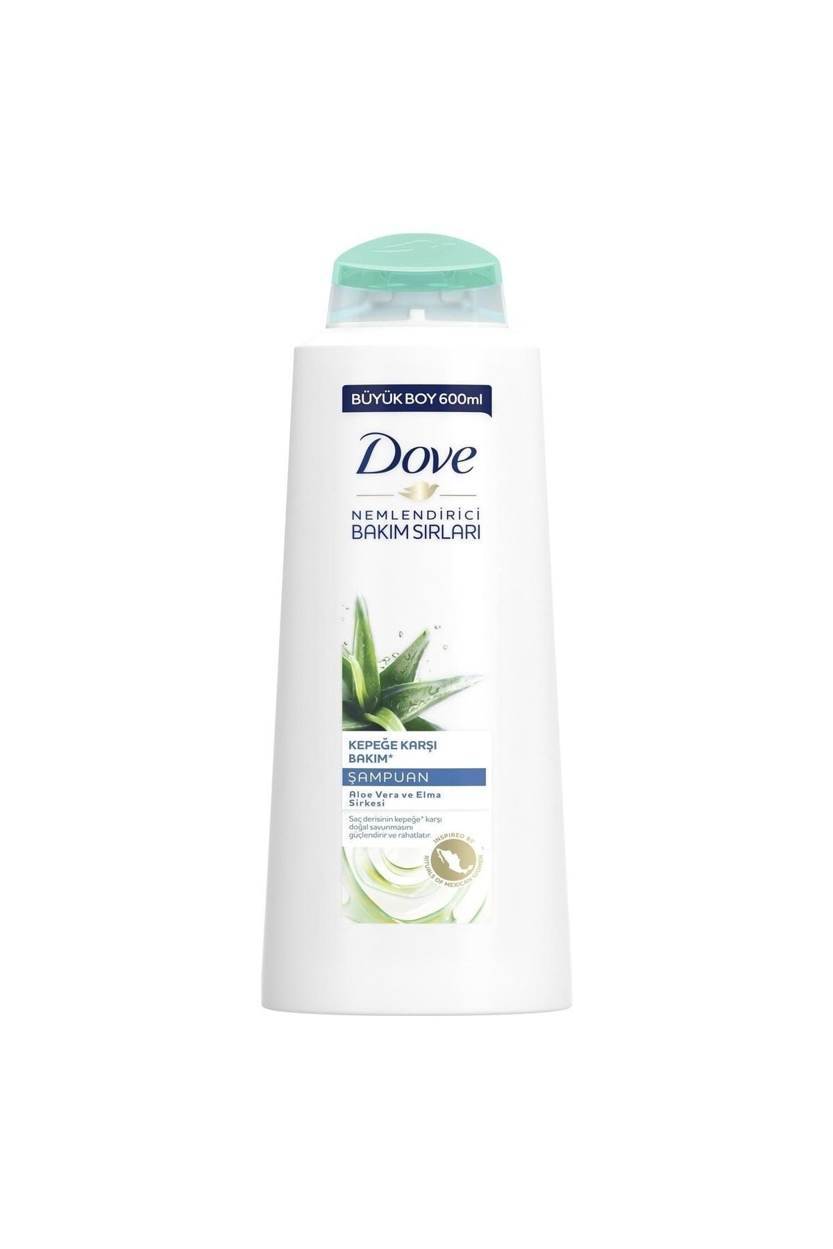 Dove Kepeğe Karşı Etkili Nemlendirici Saç Bakım Şampuanı Aloe Vera ve Elma Sirkesi 600 ml