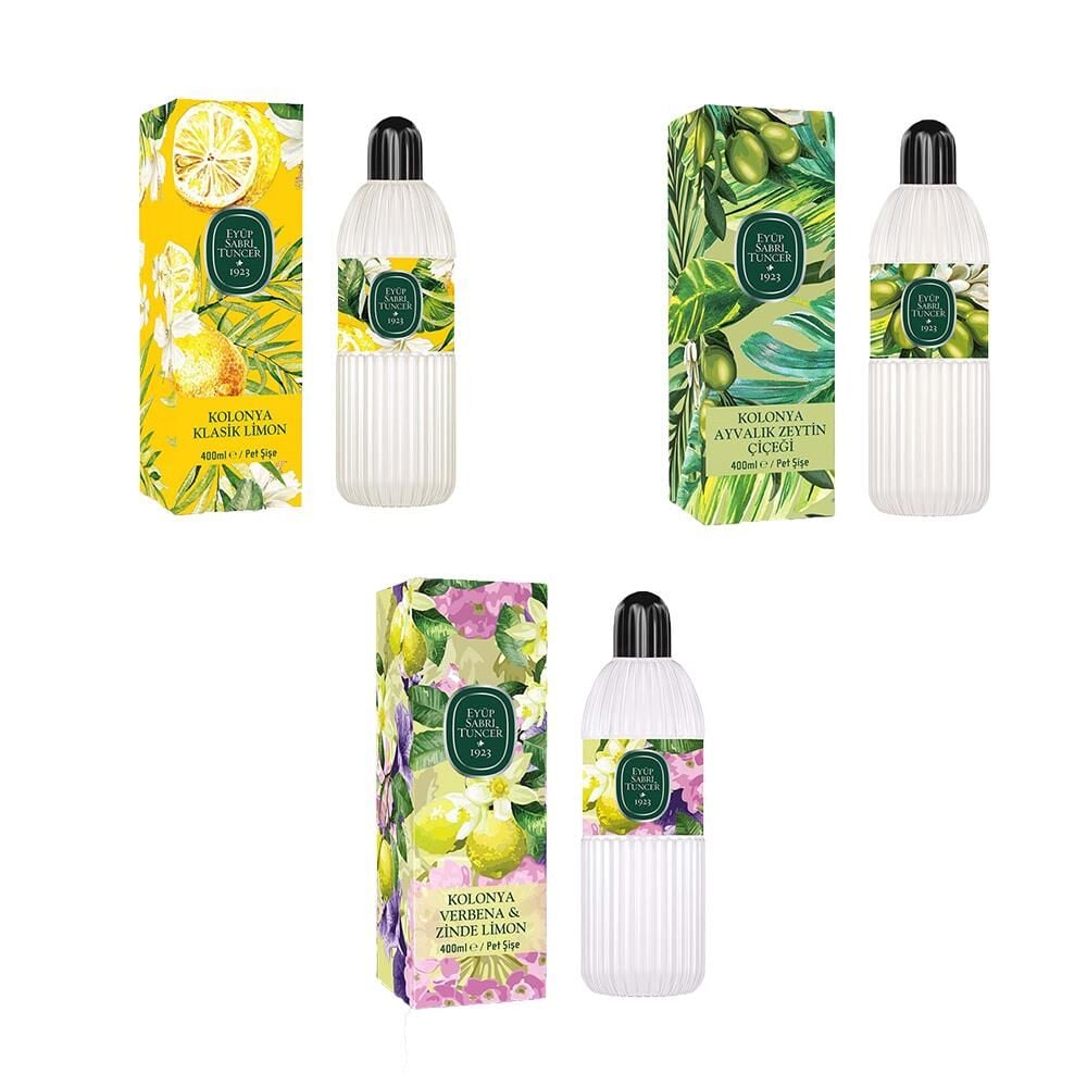 Eyüp Sabri Tuncer Kolonya Verbena & Zinde Limon, Klasik Limon ve Ayvalık Zeytin Çiçeği