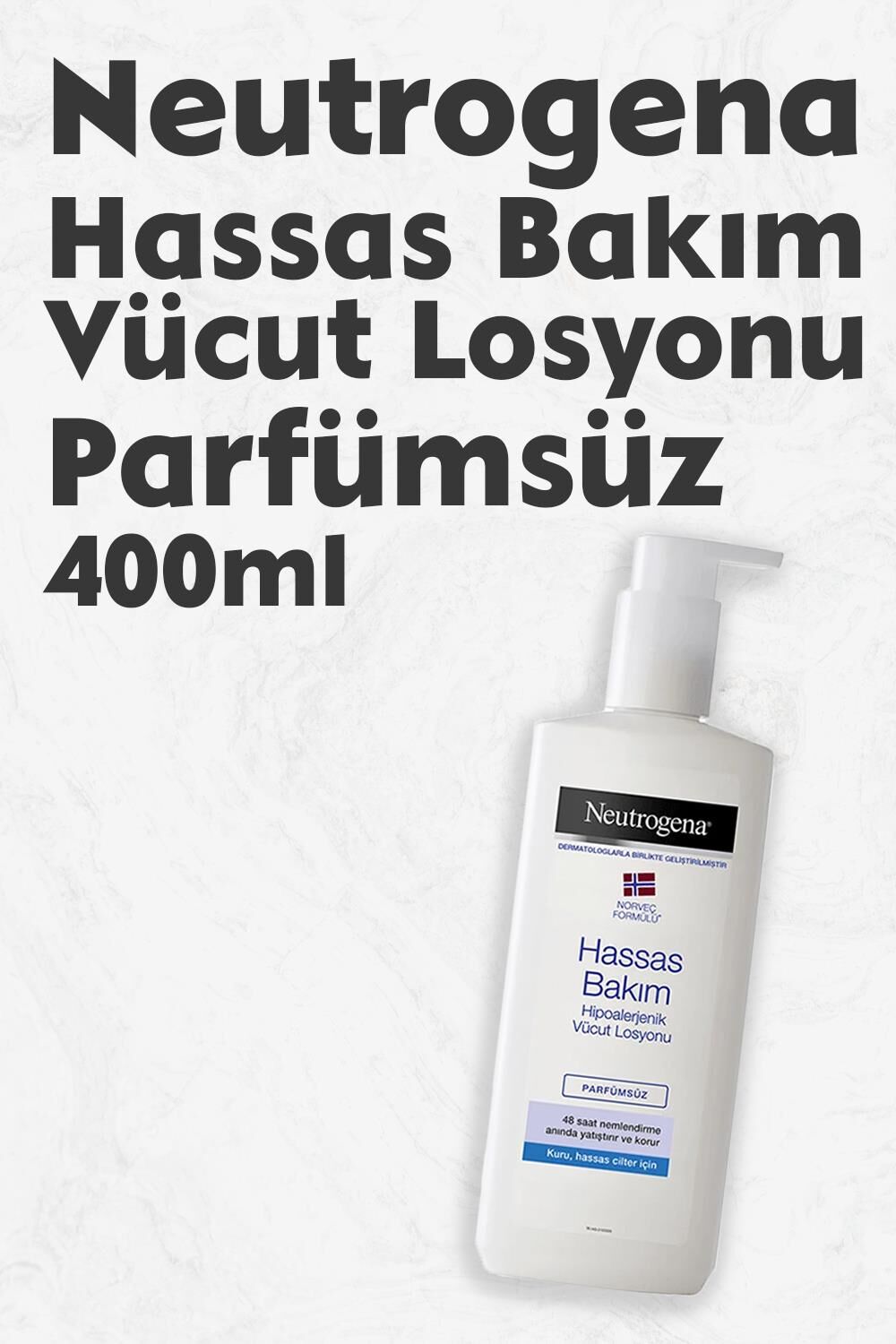 Neutrogena Hassas Bakım Vücut Losyonu Parfümsüz 400 Ml.