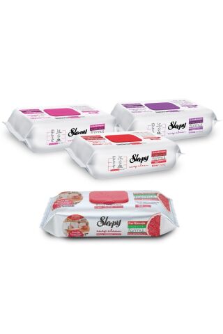 Sleepy Easy Clean Çiçek Serisi&Greyfurt Yağlı Süper Mutfak Yüzey Temizlik Havlusu&Mendili(3x100+50)